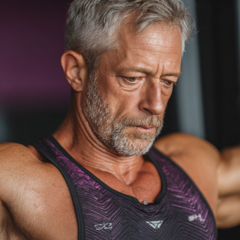 Възрастна жена практикува йога